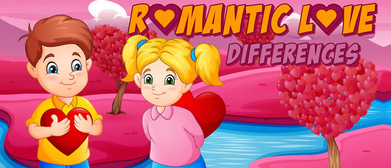 Romantic Love Differences - Jogo de Encontrar Diferenças Online Grátis