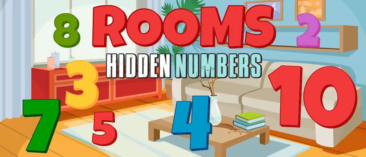 Rooms Hidden Numbers - Jeu en ligne gratuit de recherche de chiffres