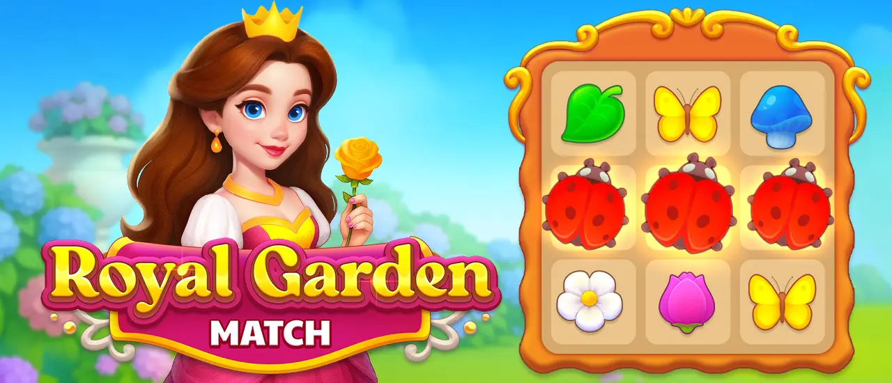 Royal Garden Match - Jogo de Combinação Match-3 Grátis
