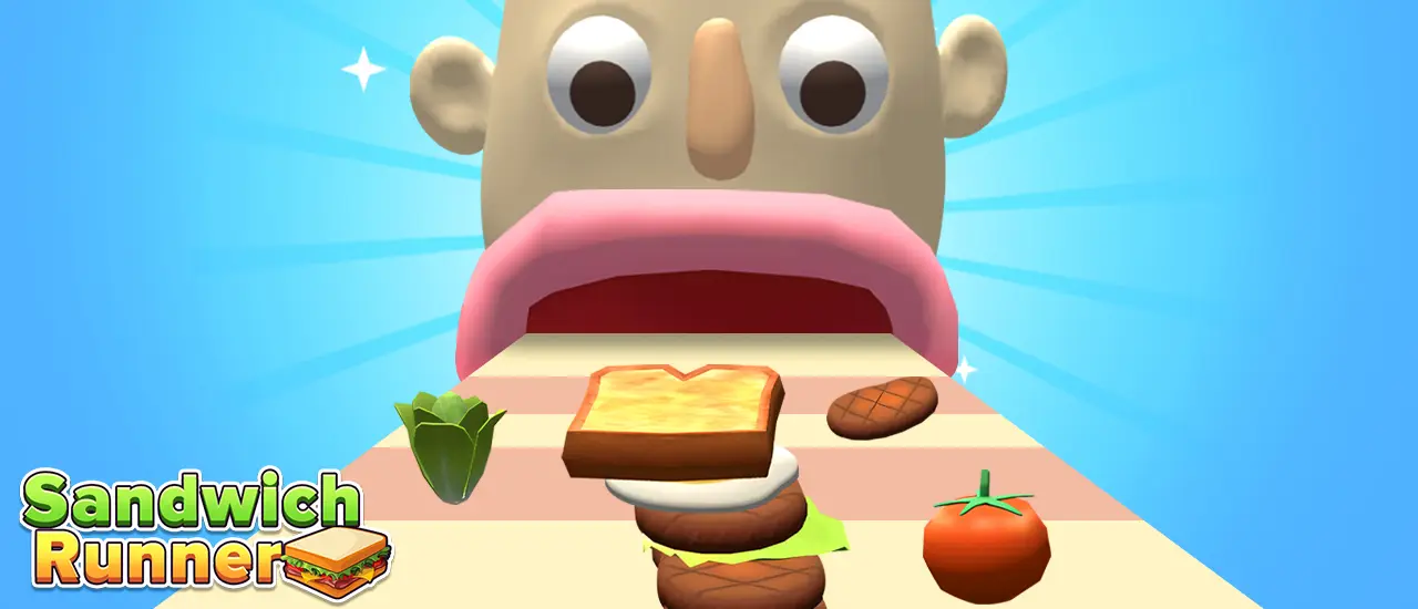 Sandwich Runner لعبة سباق وتحدي ممتعة أونلاين مجانية