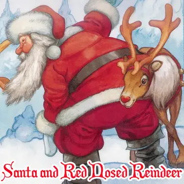 Santa et Renne au Nez Rouge Puzzle - Jouer à des jeux de puzzle gratuits