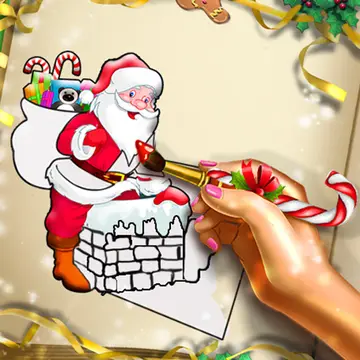 Santa Christmas Coloring Jogo Gratuito para Crianças