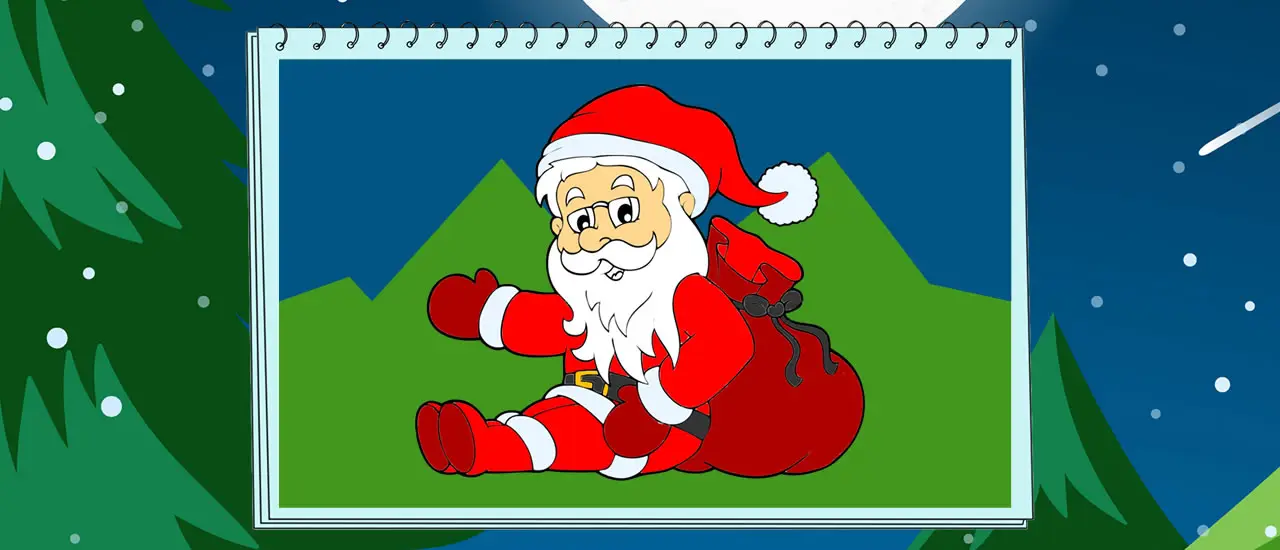 Livre de coloriage Père Noël - Jeu de coloriage pour enfants gratuit