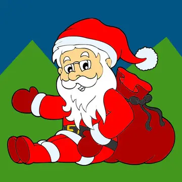 Livre de coloriage Père Noël - Jeu de coloriage pour enfants gratuit