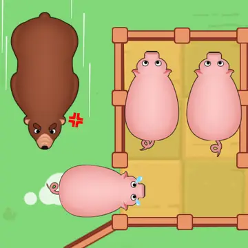 Save The Piggies - Ücretsiz Bulmaca Oyunu Oyna