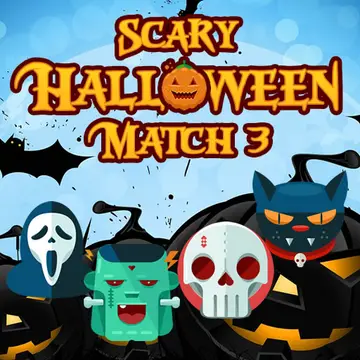 怖いハロウィンマッチ3無料ゲーム - オンラインで遊べるパズルゲーム