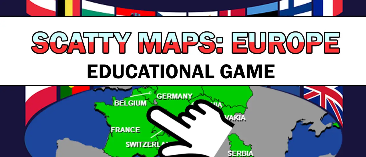 Scatty Maps Europe - Play Free Educational Geography Puzzle Game
