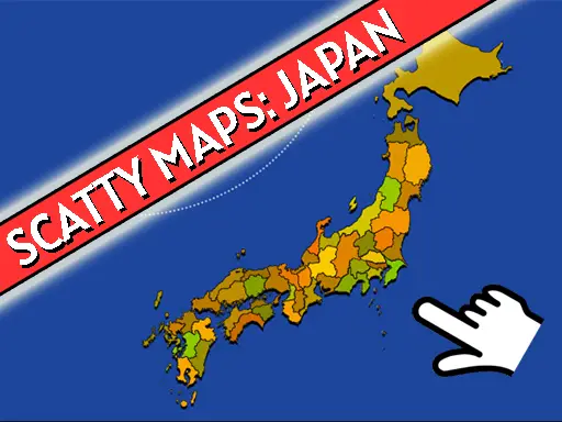 Scatty Maps Japan لعبة تعلم الجغرافيا مجانًا عبر الإنترنت