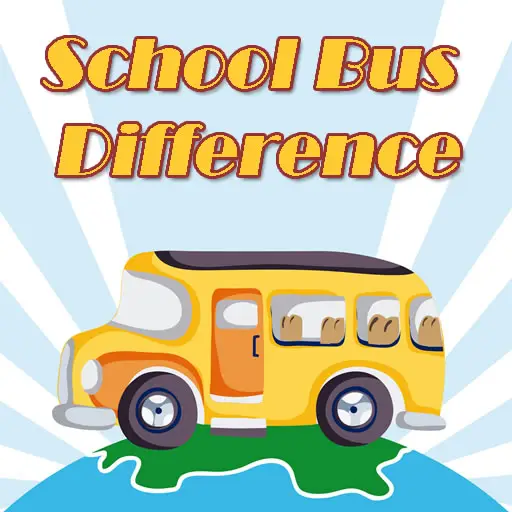 School Bus Difference - Jeu de coloriage en ligne gratuit