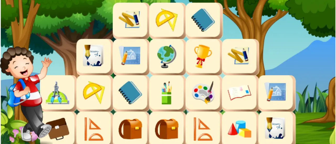 School Mahjong Deluxe kostenlos online spielen – Mahjong & Connect