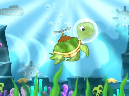 Scuba Turtle - Jogo de Aventura Subaquática Online Grátis
