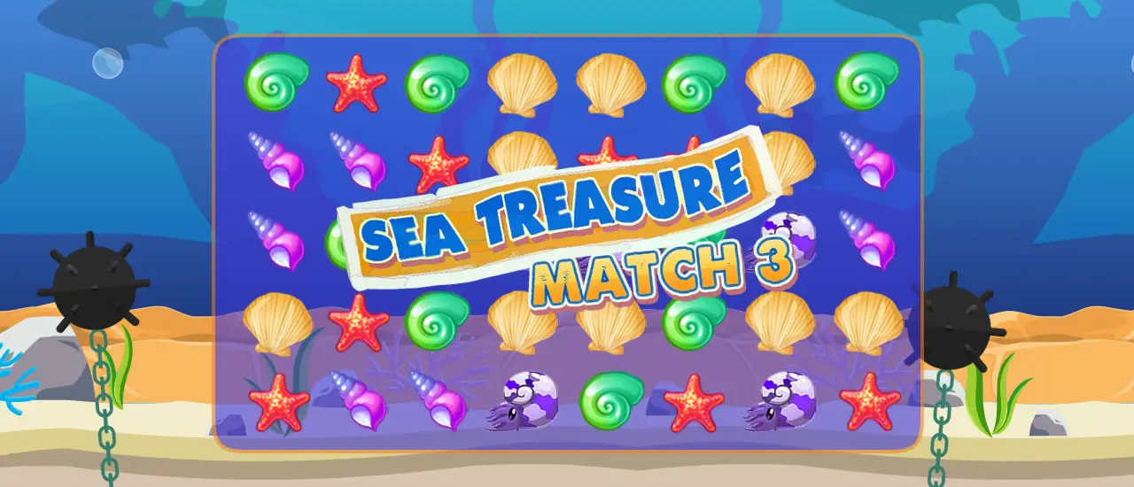 Sea Treasure Match 3 - Jeu en ligne gratuit