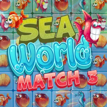 Sea World Match 3 - Jogue Grátis e Encontre Criaturas Marinhas