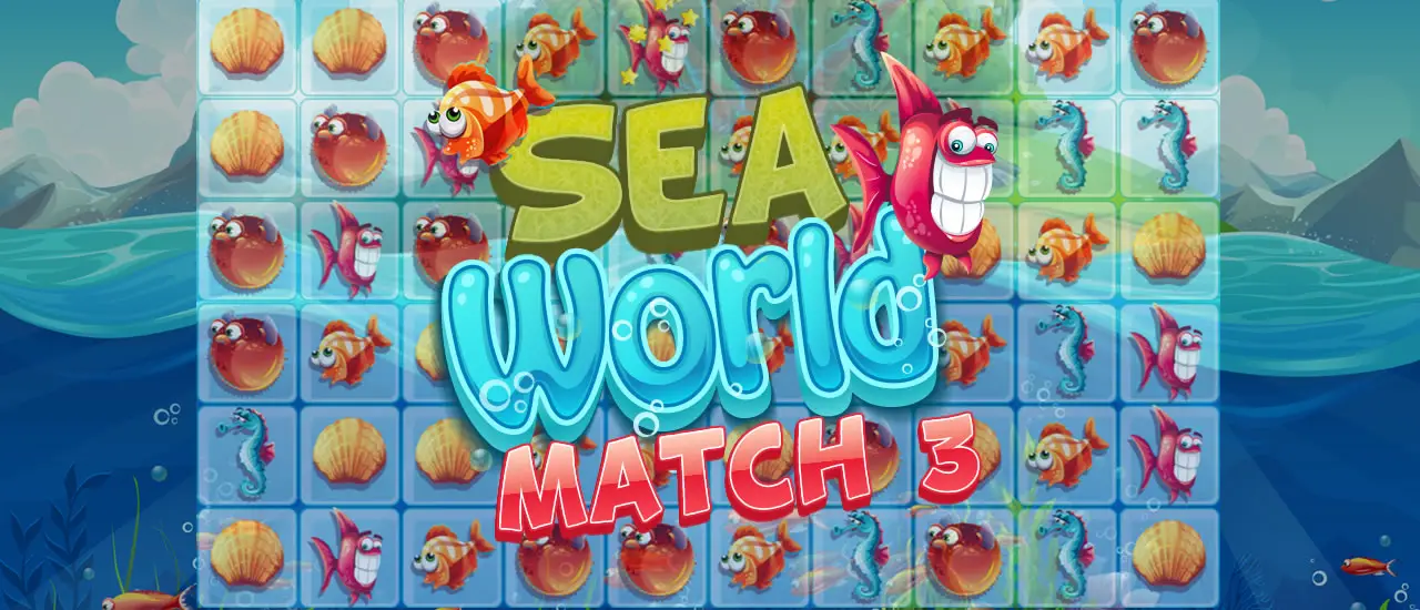 Sea World Match 3 - オンラインパズルゲームを無料でプレイ