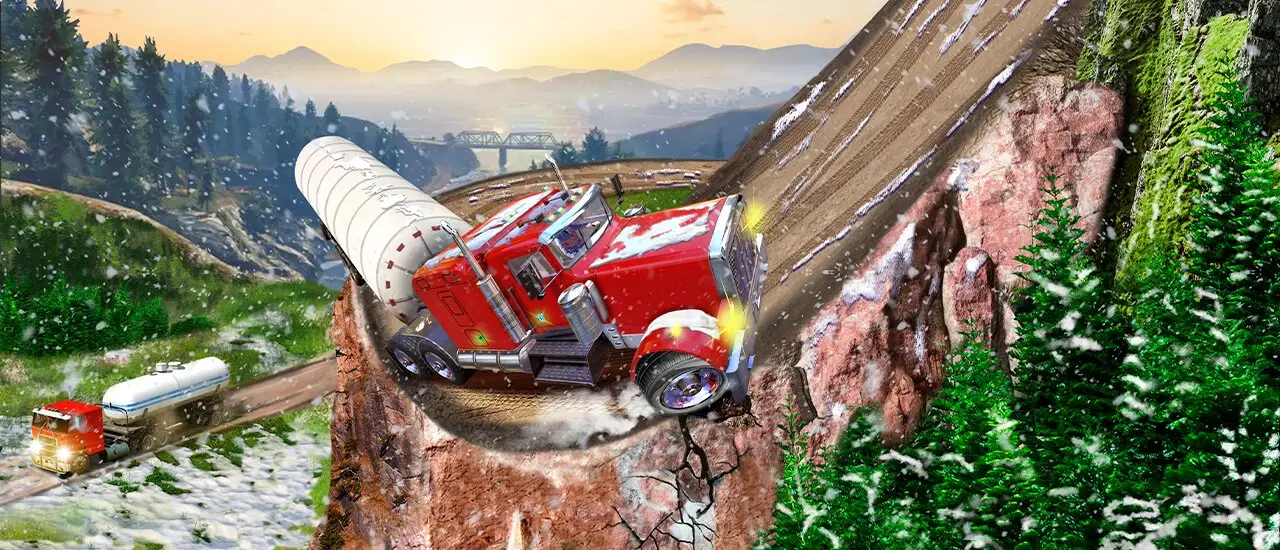 Semi Truck Snow Simulator – Kostenloses LKW Spiel zum Spielen