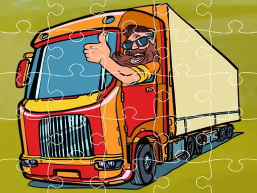 Semi Trucks Jigsaw – Kostenloses Puzzlespiel online spielen