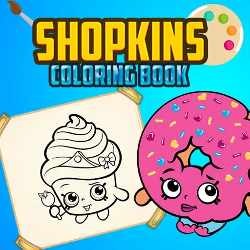 Shopkins Coloring Book - Free Online Coloring Game for Kids