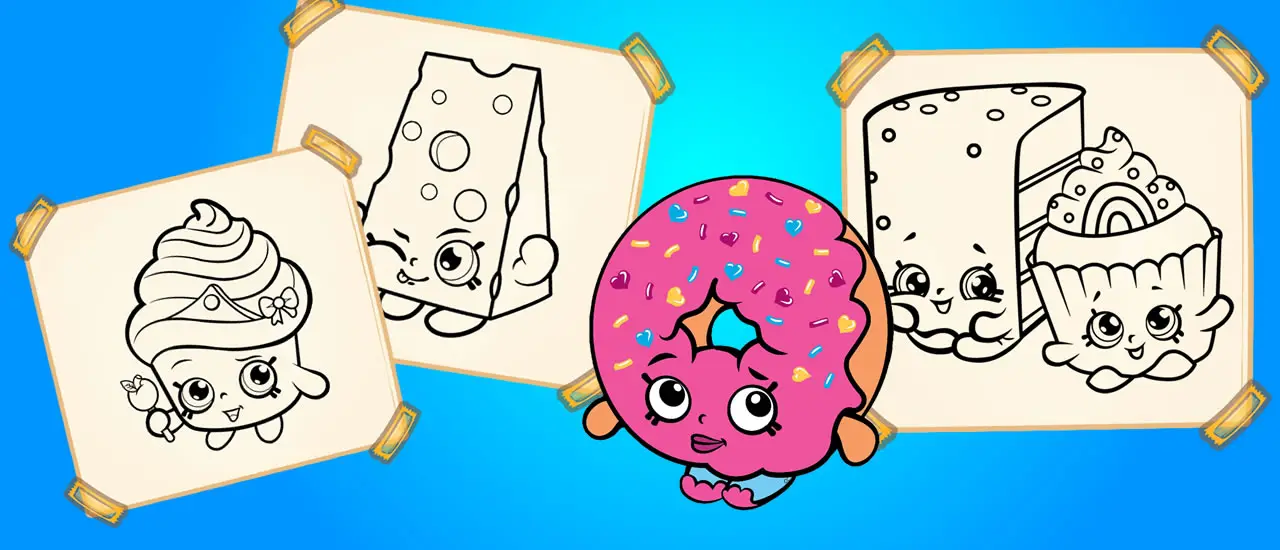 Shopkins Coloring Book - Free Online Coloring Game for Kids