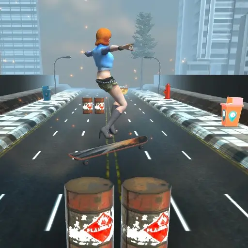 Skater Girl - Jogo de Corrida 3D para Jogar Grátis