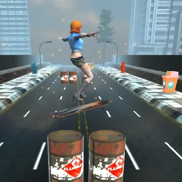 Skater Girl - Jeu de course 3D à jouer en ligne et gratuitement