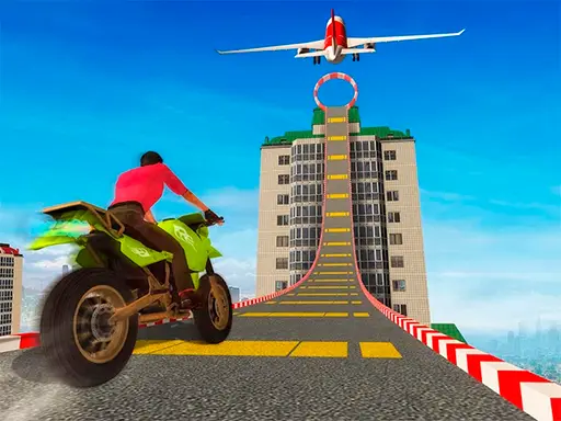 Sky Bike Stunt 3D - Ücretsiz Yarış ve Akrobasi Oyunu