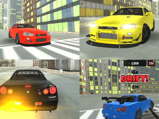 لعب لعبة Skyline R34 Drift 3D سباق وتفحيط ثلاثي الأبعاد