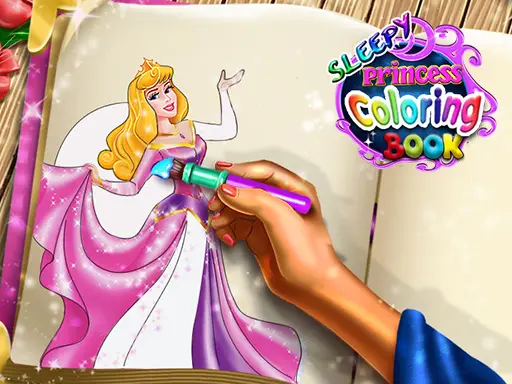 Sleepy Princess Coloring Book - Fun Play Game for Kids