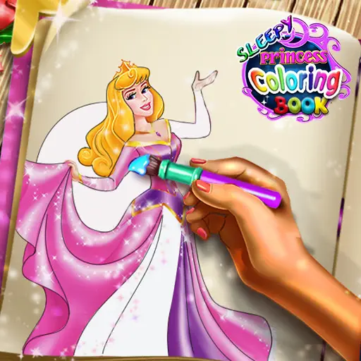 Sleepy Princess Coloring Book - Fun Play Game for Kids
