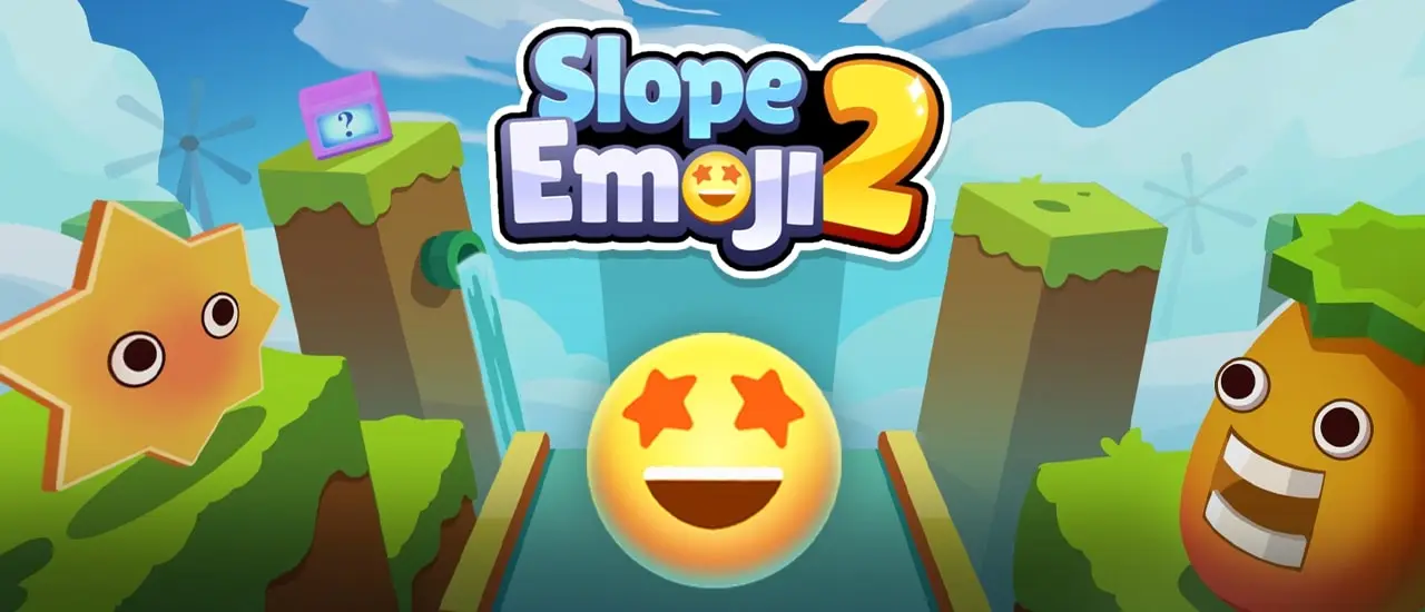 Slope Emoji 2 لعبة الكرة الممتعة - العب مجانا على الإنترنت