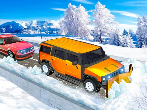 Snow Plow Jeep Simulator - Karla Karşı Kış Temizleme Oyunu