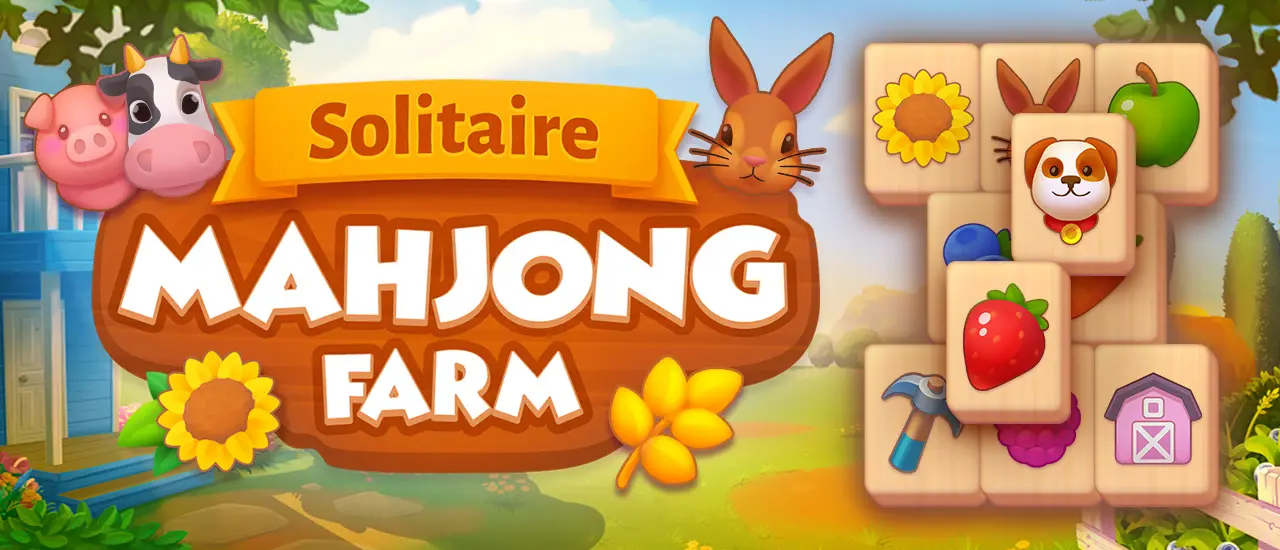 Solitaire Mahjong Farm kostenlos online spielen