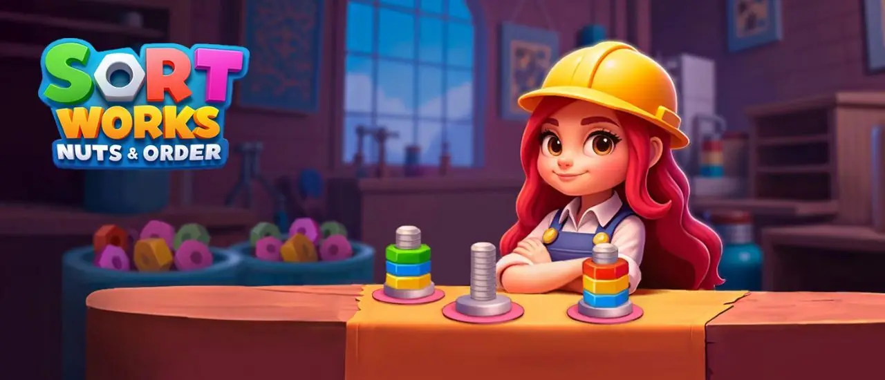 Sort Works: Nuts & Order - Renkli Kuruş ve Bulmaca Oyunu