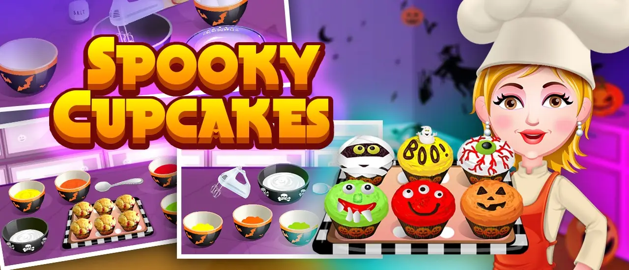 Spooky Cupcakes - Halloween Cooking Game to Play Online for Free