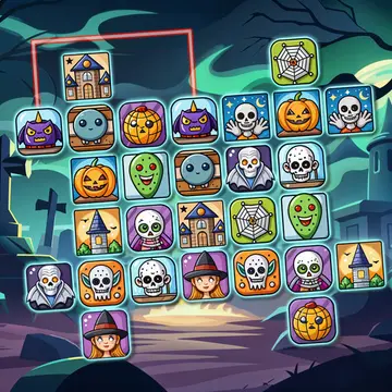 Spooky Link kostenlos spielen – Halloween Puzzle & Mahjong Spiel