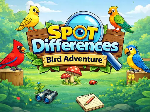 Spot Differences Bird Adventure – Kostenlose Suchspiel für Kinder & Erwachsene