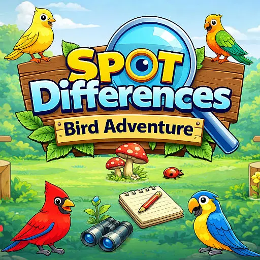 Spot Differences Bird Adventure – Kostenlose Suchspiel für Kinder & Erwachsene