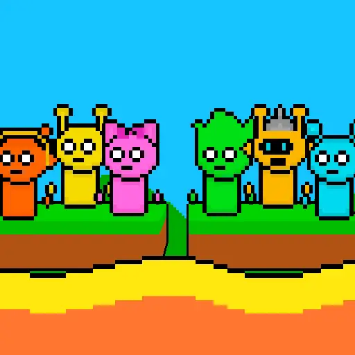 Sprunki Lava Escape 2Player - Fun Online Adventure Game