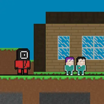 Squid Escape But Blockworld – Kostenloses Spiel zum Ausweichen und Laufen