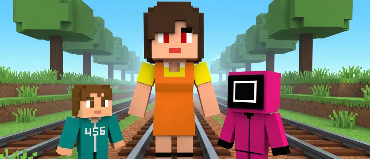 Squid Game: Craft Runner - Ücretsiz Çizgi Film ve Macera Oyunu