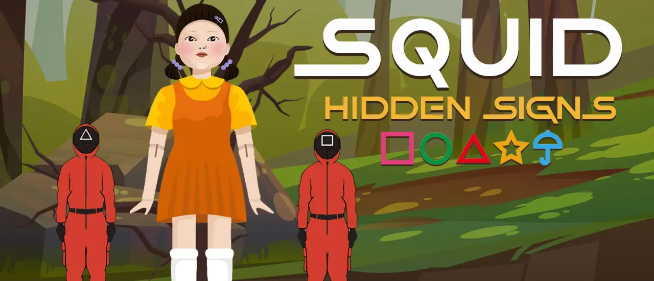 Squid Hidden Signs - Jeu d'Objets Cachés Gratuit en Ligne