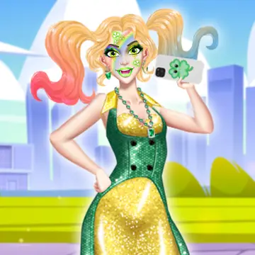 St Patrick's Day Princess Challenge - Free Dress Up & Makeup Game