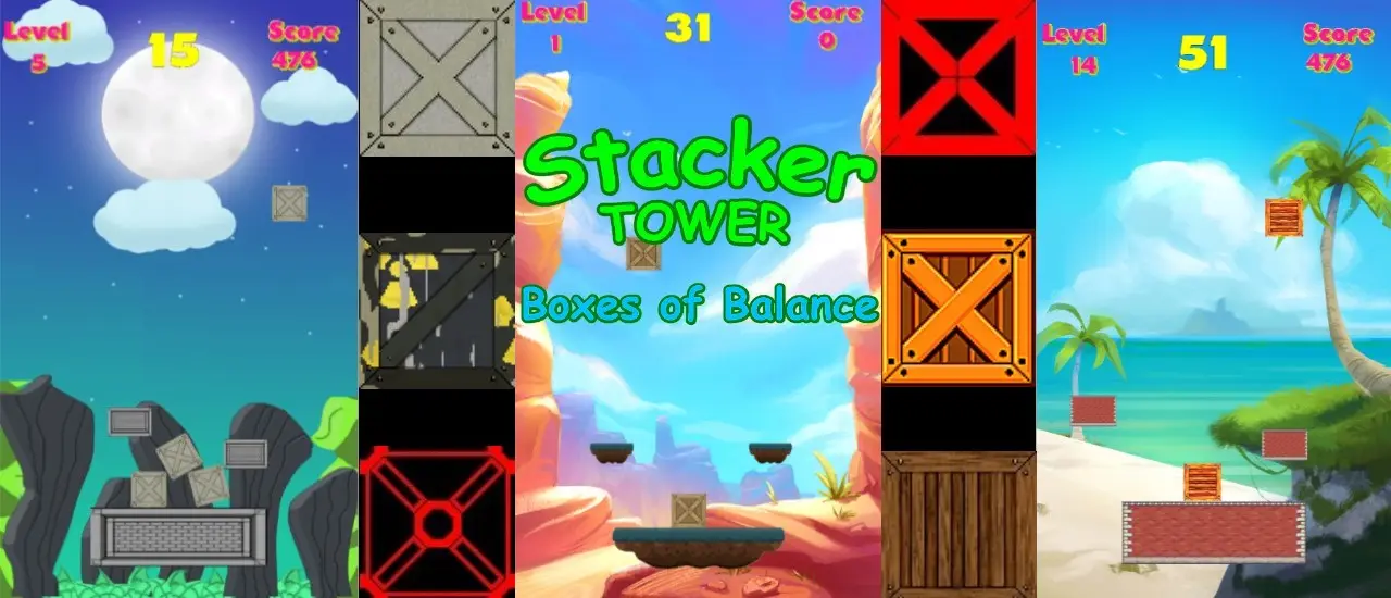 Stacker Tower - Play Free Classic Box Stacking Game Online