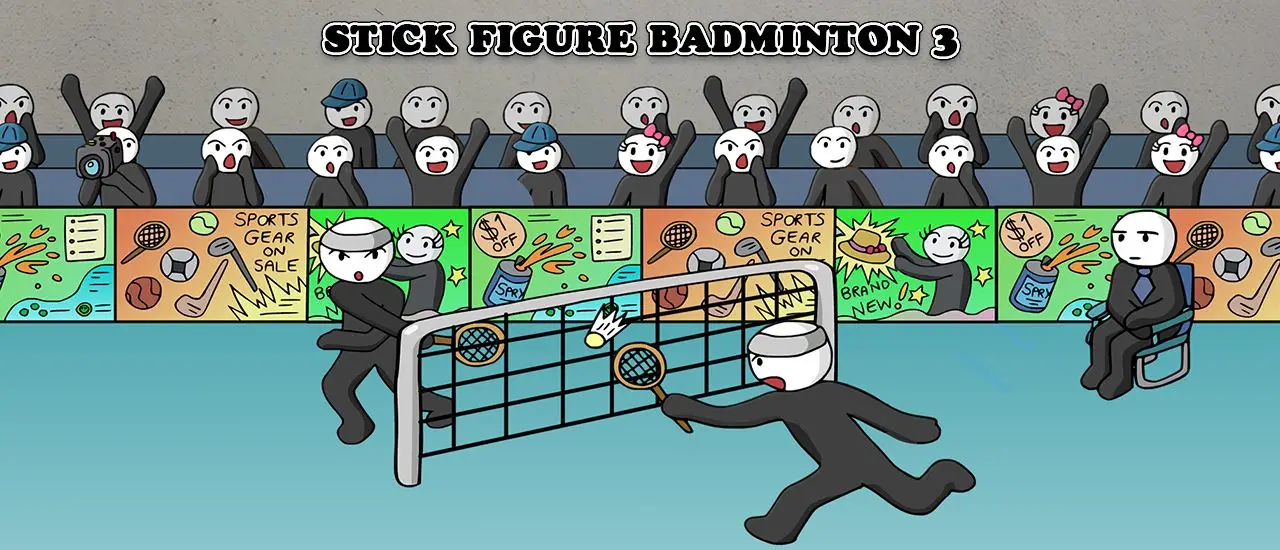 Stick Figure Badminton 3 - Ücretsiz Oyna ve Hızlı Maçlar