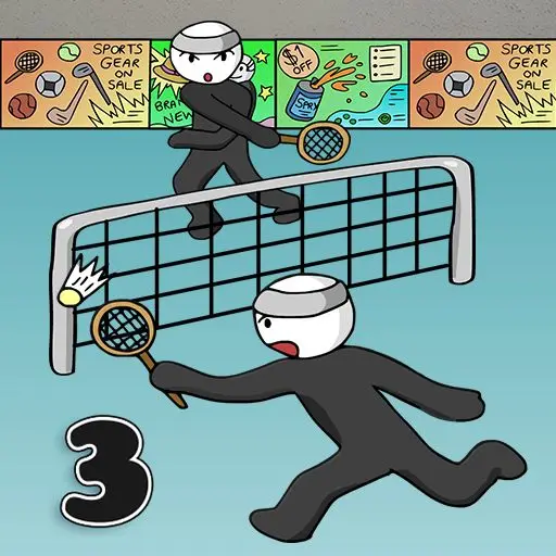 Stick Figure Badminton 3 - Ücretsiz Oyna ve Hızlı Maçlar