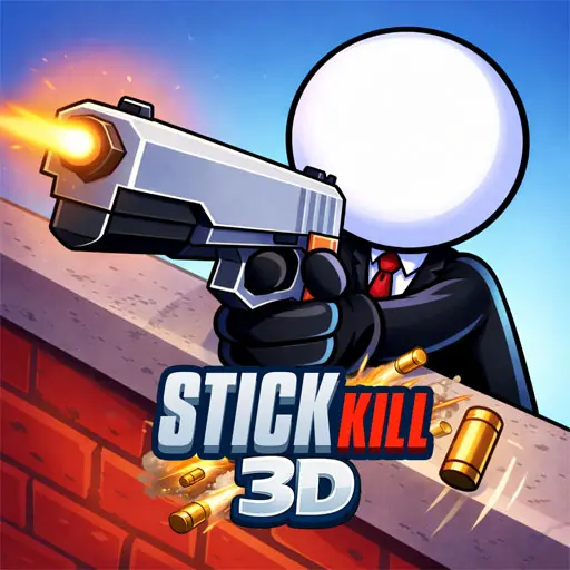 لعبة Stick Kill 3D مجانية للعب الألغاز والإطلاق الناري ثلاثية الأبعاد