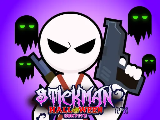 Stickman Halloween Survive - Play Free Online Adventure Shooter Game