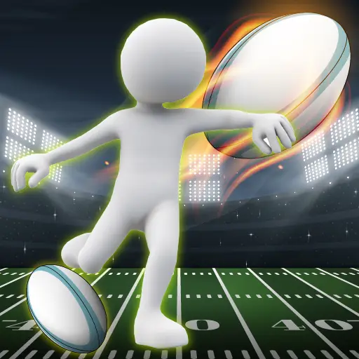 Stickman Rugby Run und Kick – kostenloses Spiel online spielen