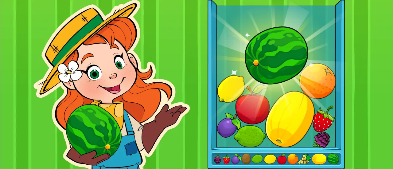 Striped Fruit - Watermelon Land: Play Game & Puzzle Fun