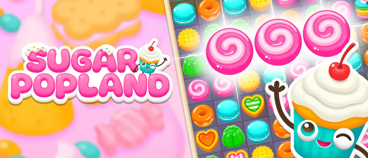 SUGAR POP LAND - Jeu Match 3 gratuit en ligne