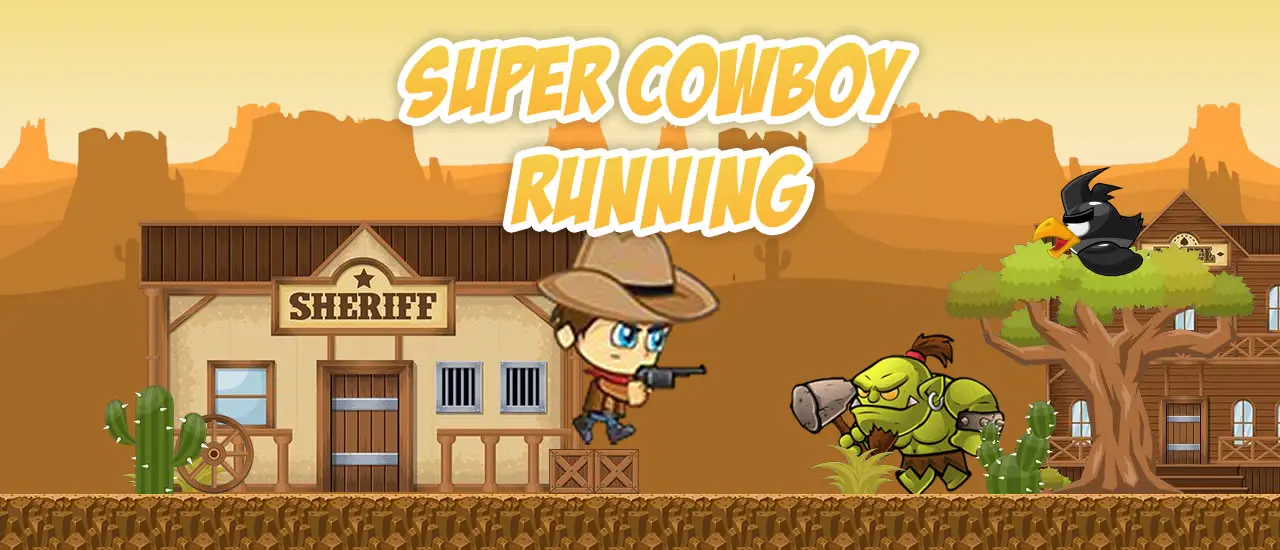Super Cowboy Running - 無料で遊べるアクションシューティングゲーム